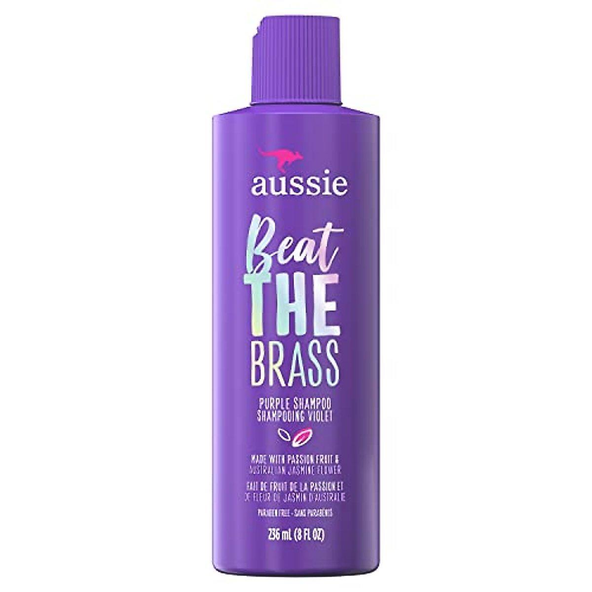 Aussie Beat The Brass Paraben-Free Purple Shampoo For Color-Treated Hair - 8 Fl Oz