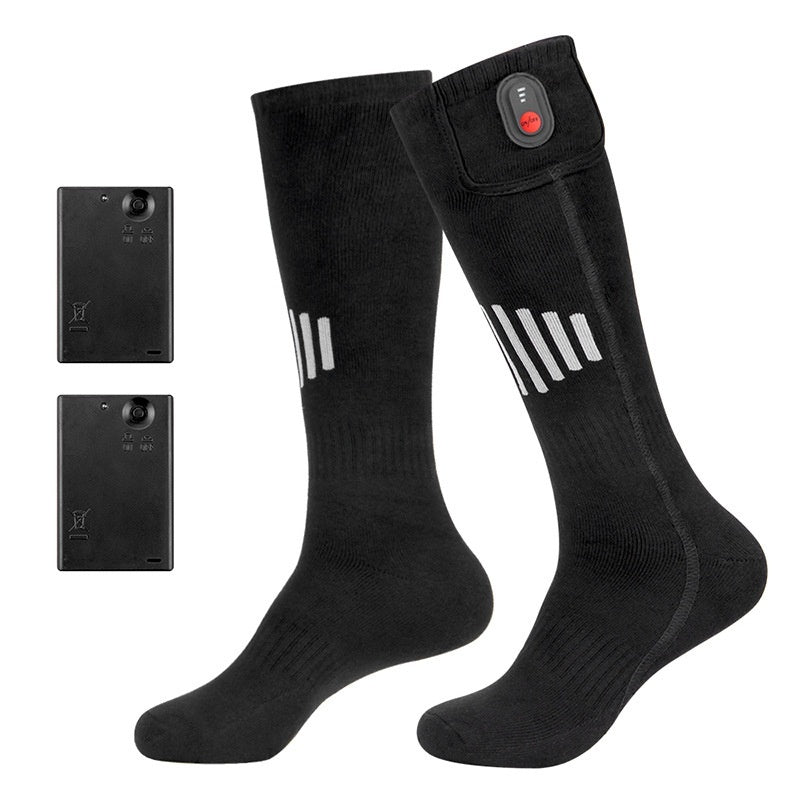 Electric Heating Pure Cotton Socks Skiing Casual Men And Women Warm-keeping Socks