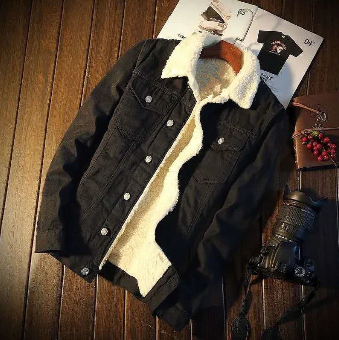 Style Loft Collection Hawkins Fleece Denim Jacket