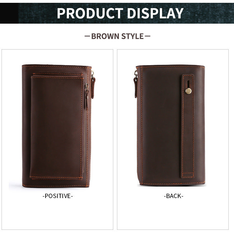 Leather Hand-held Mobile Phone Wallet