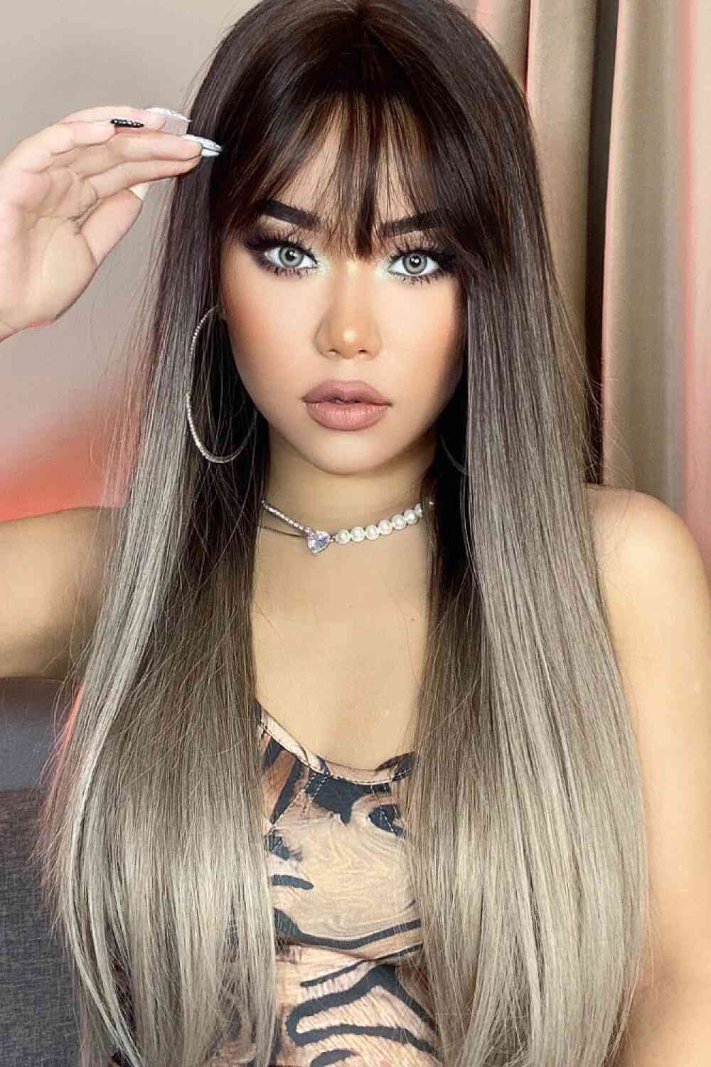 Synthetic Long Straight Synthetic Wig, 26''