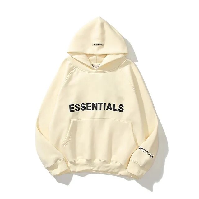 Essentials Hoodie Women and Men Reflective Letters