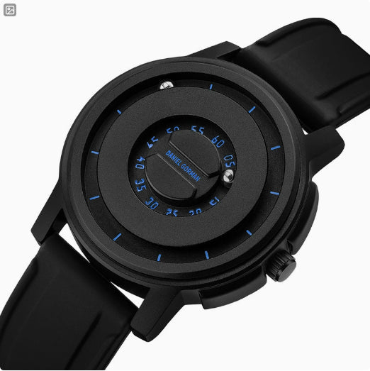 Brand-name Steel-band Sports Magnetic-levitation Silicone-ball Electronic Mens Watch