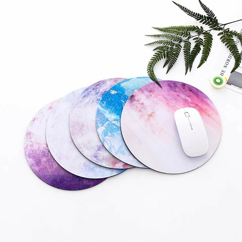 Round Gaming Mouse Pad for PC, Laptop, and Notebook - Non-Slip Mice Mat