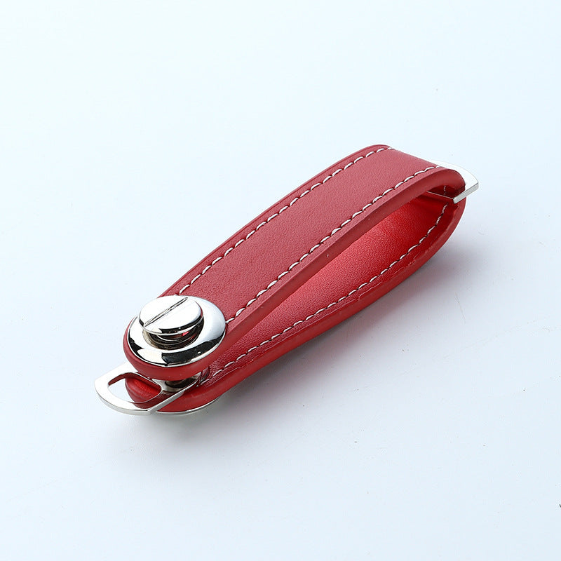 Leather Keychain Pendant for Car Storage