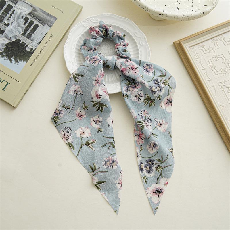 Long Flower Ribbon Headdress