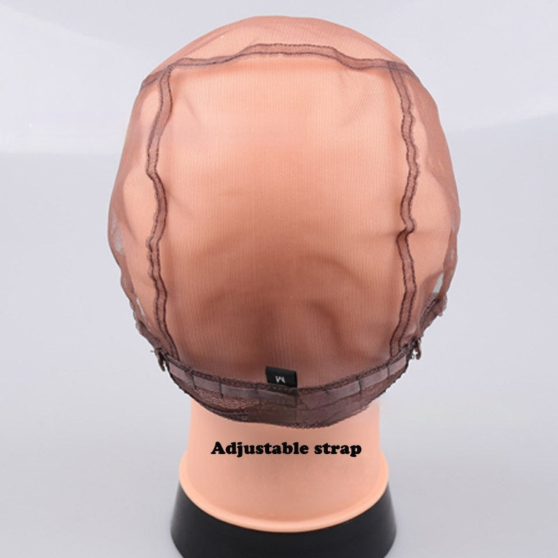 Hand-crocheted Wig Cap With Mesh Base