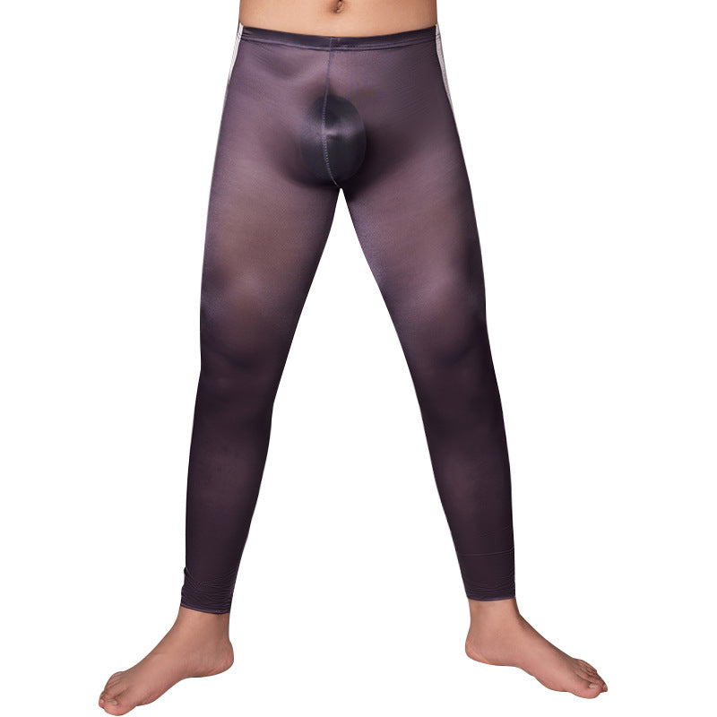 Sexy Underwear Trousers Base High Elastic Tight Sexy Qiong Si Ding Thin Transparent