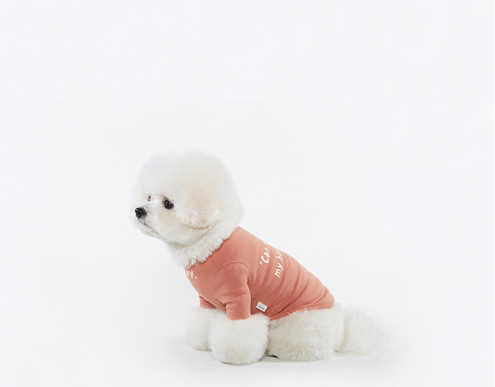 Casual Simple Printed T-Shirt for Pets