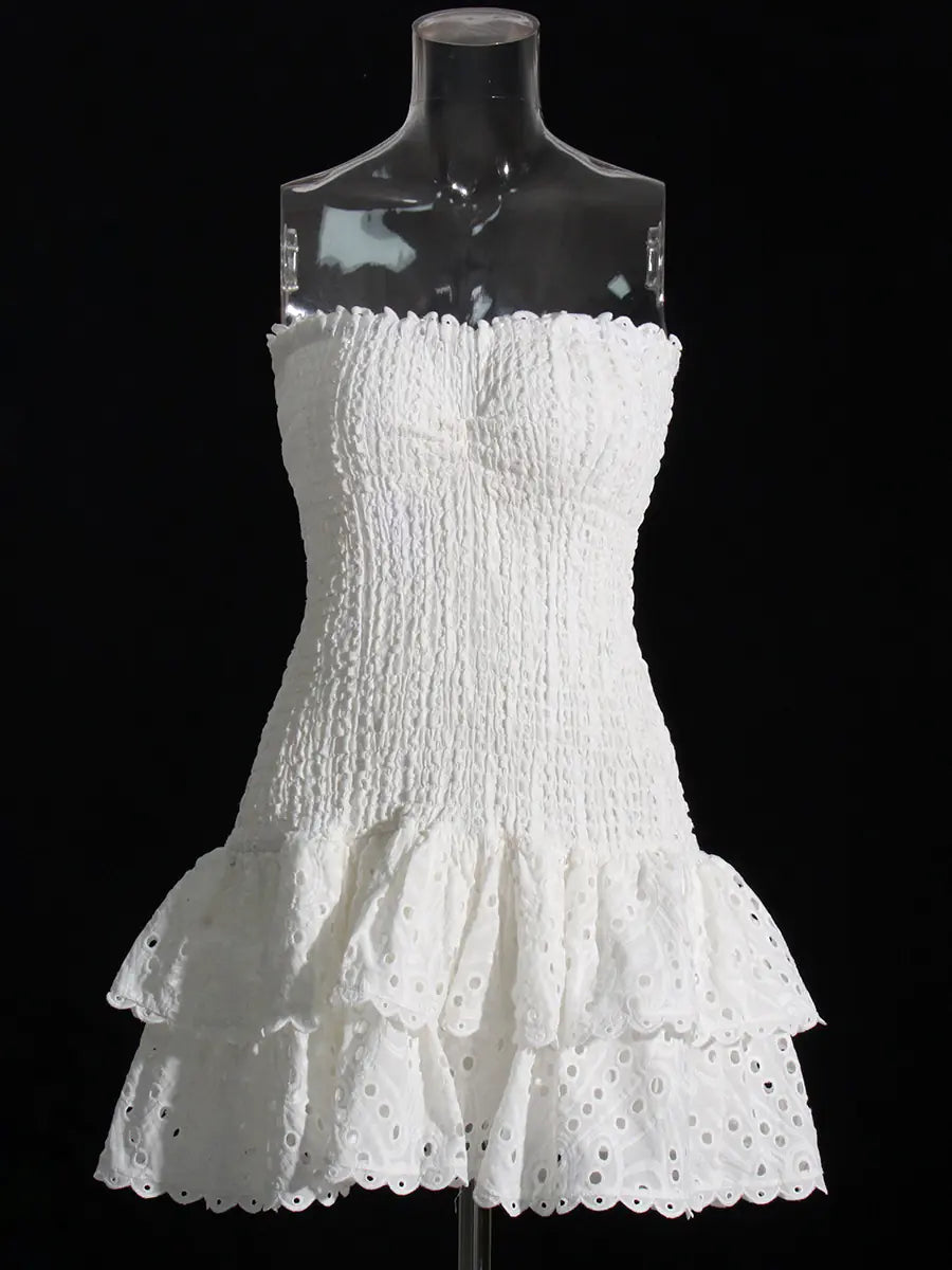 Style Loft Collection Turks and Caicos Strapless Ruffled Mini Dress
