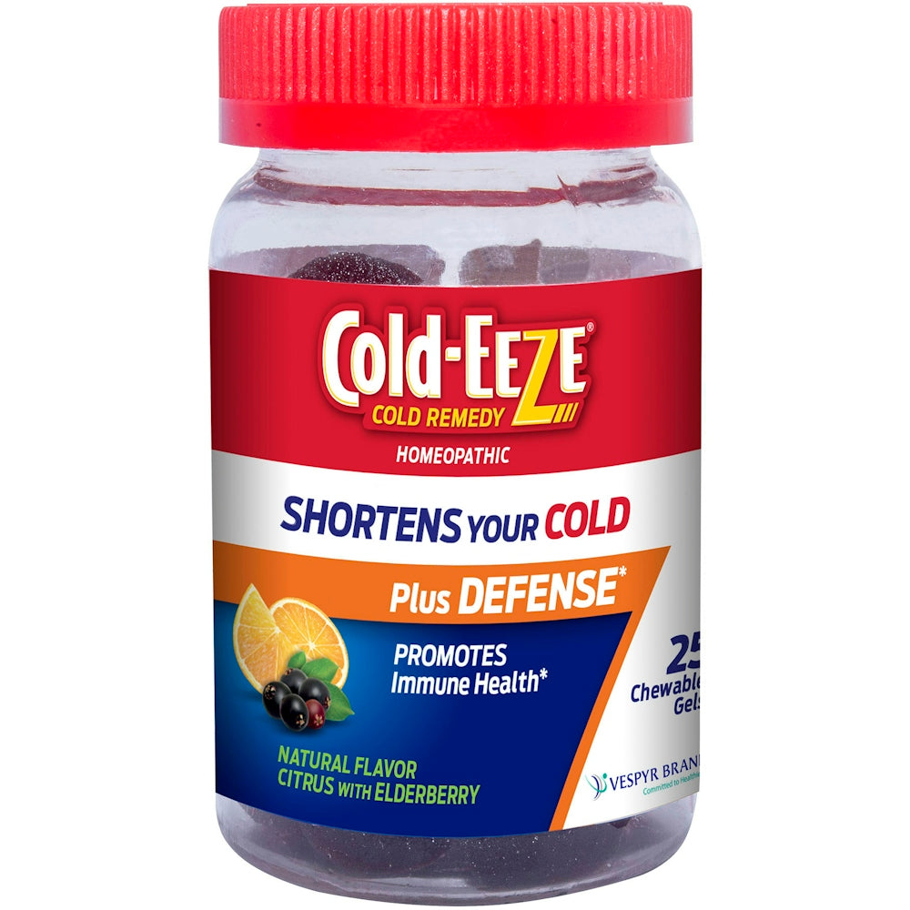 Cold-Eeze Remedy Plus Defense Chewable Gels Citrus With Elderberry