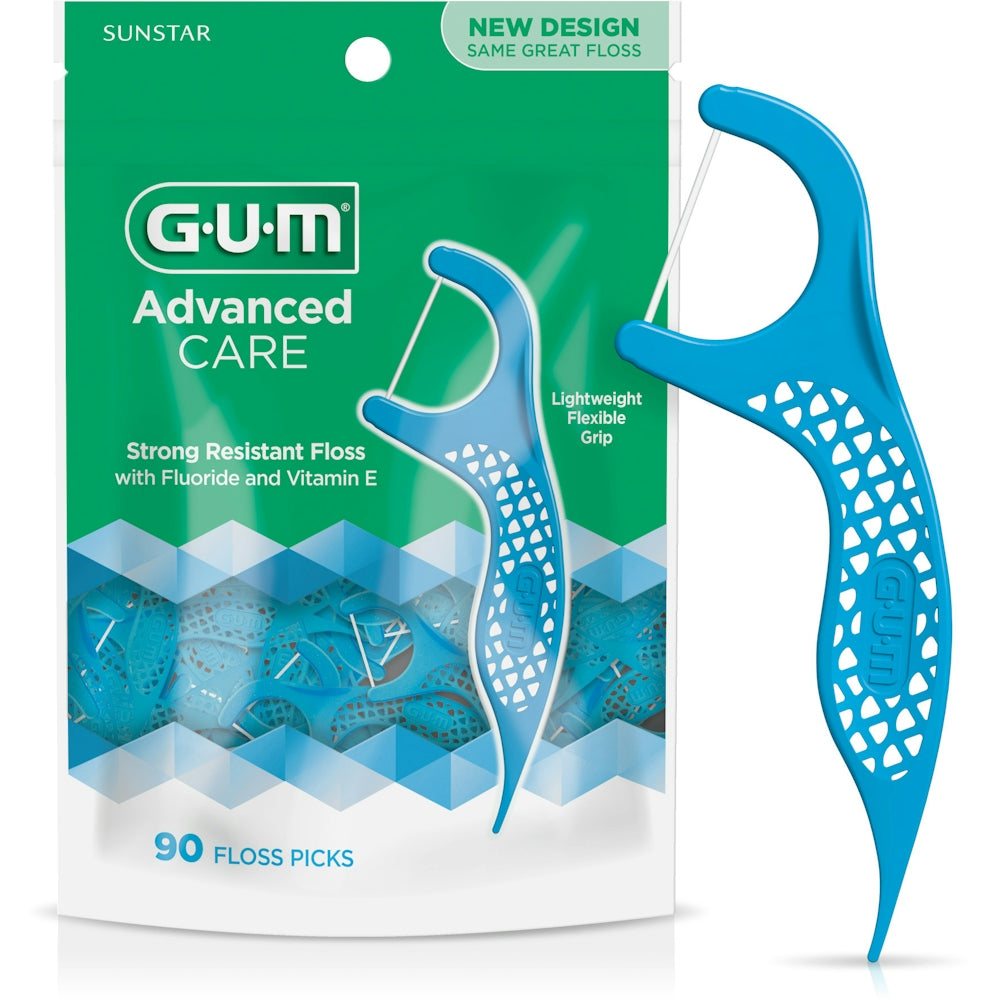 GUM Advanced Care Fresh Mint Flosser Picks