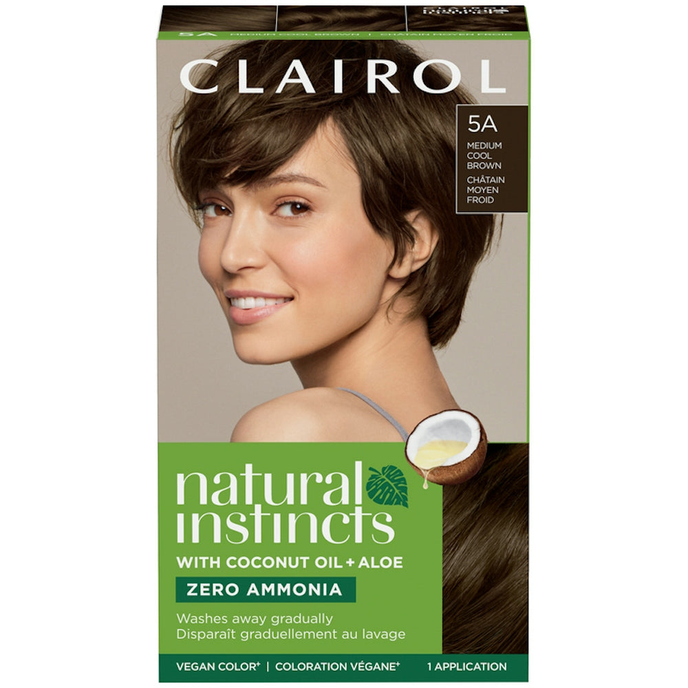 Natural Instincts Hair Color, Vegan, Medium Cool Brown 5 A
