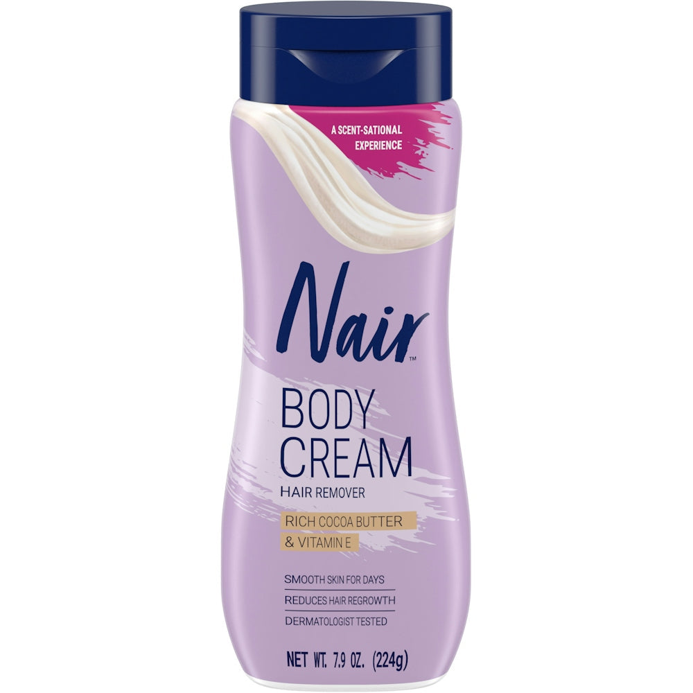 Nair Rich Cocoa Butter & Vitamin E Hair Remover Body Cream, 7.9 Oz