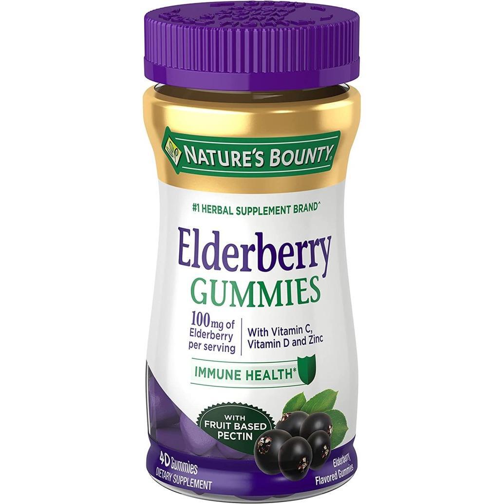 Nature's Bounty Elderberry Gummies 40 Gummies