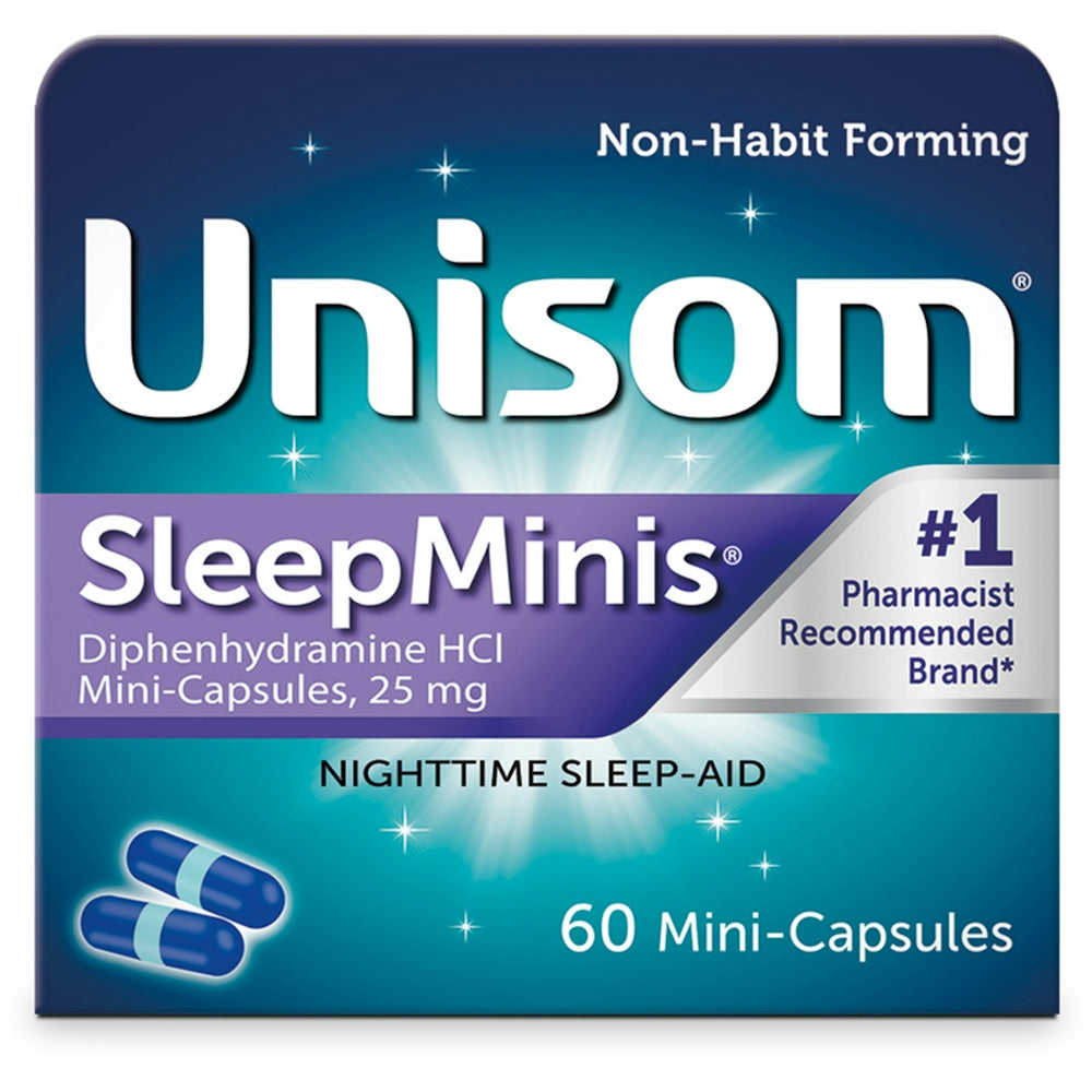 Unisom SleepMinis Nighttime Sleep Aid Capsules 60