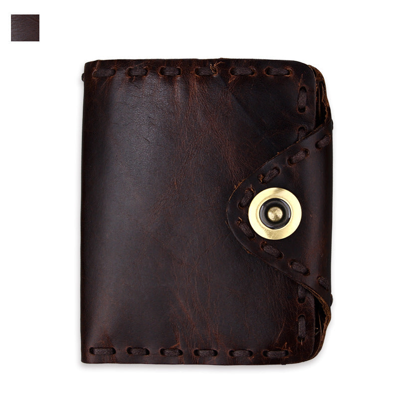 Vintage Men's Long Cowhide Wallet