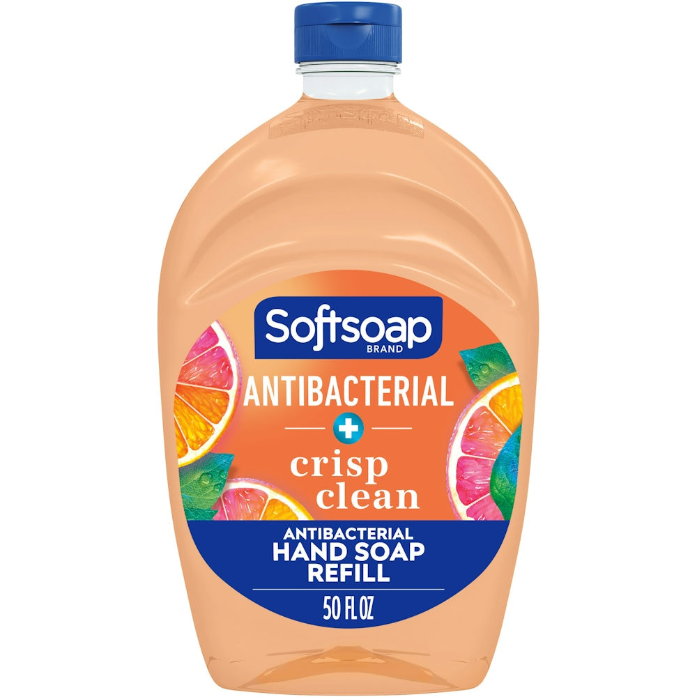 Softsoap Antibacterial Liquid Hand Soap Refill - Crisp Clean - 50 Fl Oz