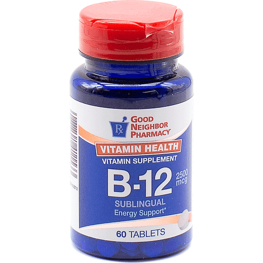 Good Neighbor Pharmacy GNP Vitamin B-12 2500 Mcg Sublingual 60 Tabs