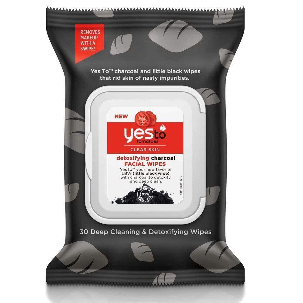Yes To Tomatoes Detoxifying Charcoal Facial Wipes - 30ct