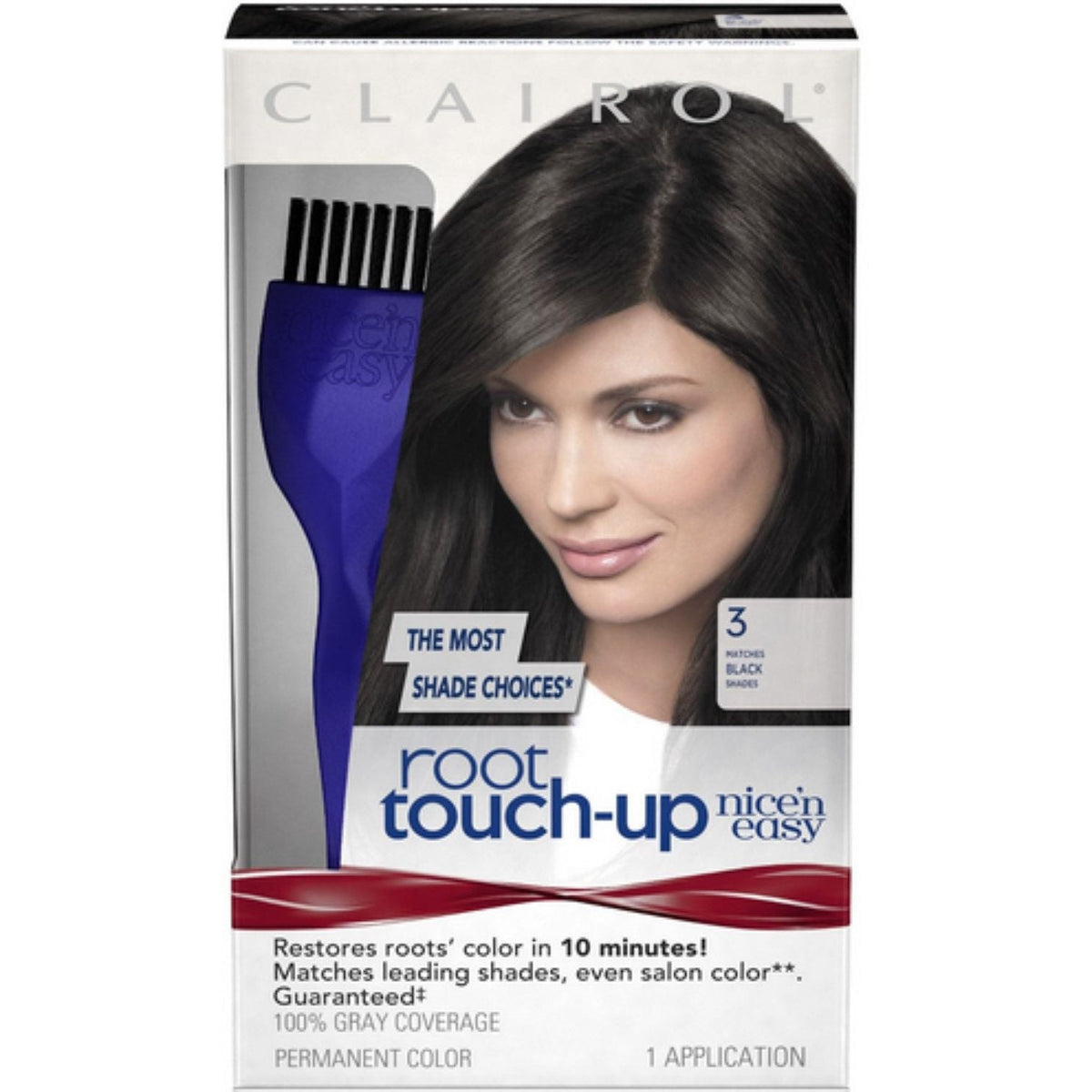 Clairol Root Touch-Up Permanent Color, Matches Black Shades 3