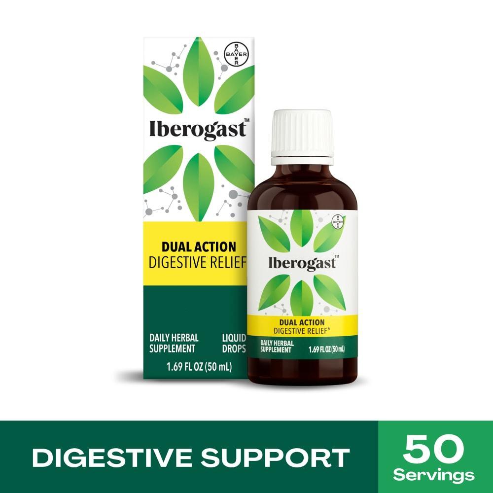 Iberogast Dual Action Digestive Relief Daily Herbal Supplement