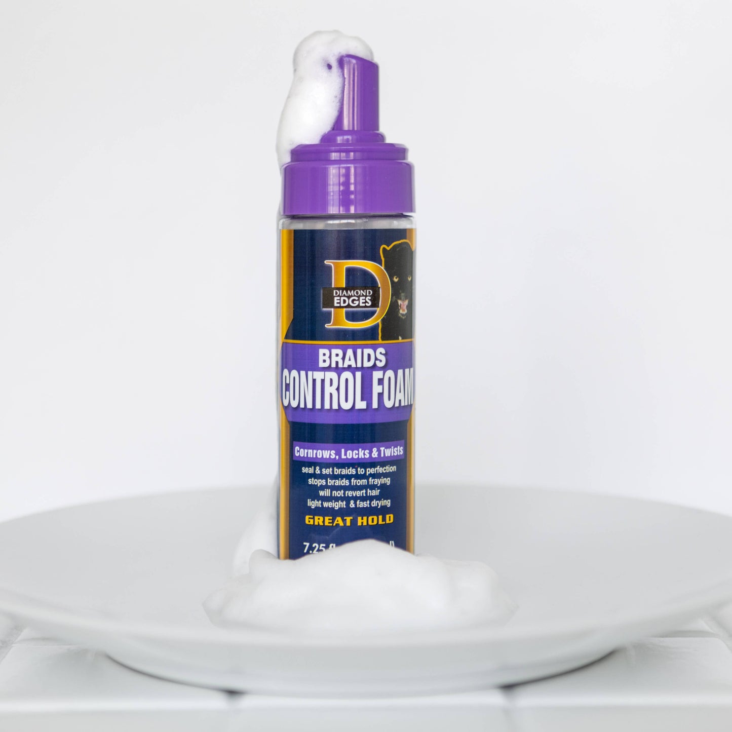 Black Panther Braid Control Foam, 8 oz