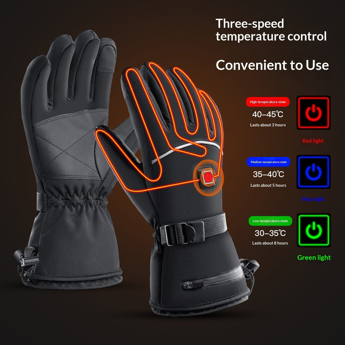 Warm Winter Outdoor Sports Gloves For Cycling And Skiing