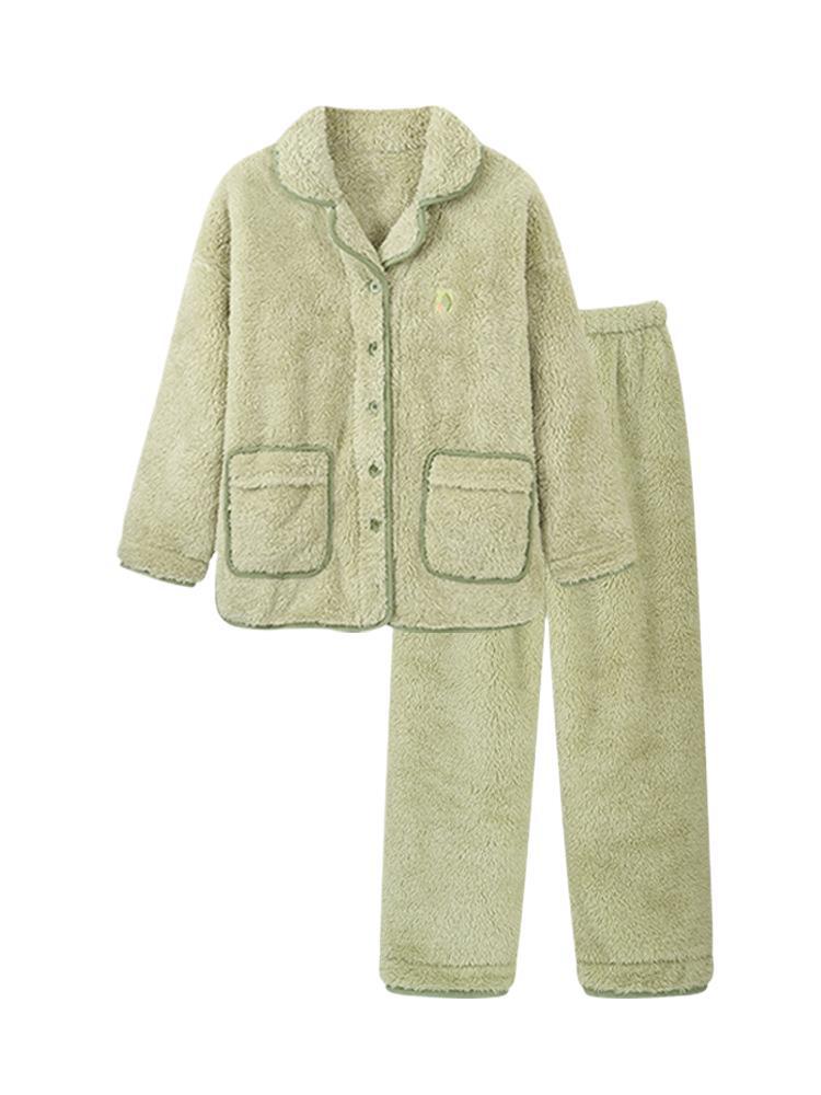 Couple Thickened Men's Coral Fleece Home Wear Suit Autumn And Winter