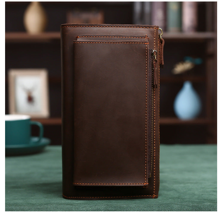 Leather Hand-held Mobile Phone Wallet