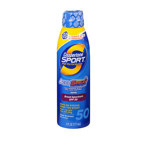 Coppertone Sport Sunscreen, High Performance, Continuous Spray, Broad Spectrum SPF 50