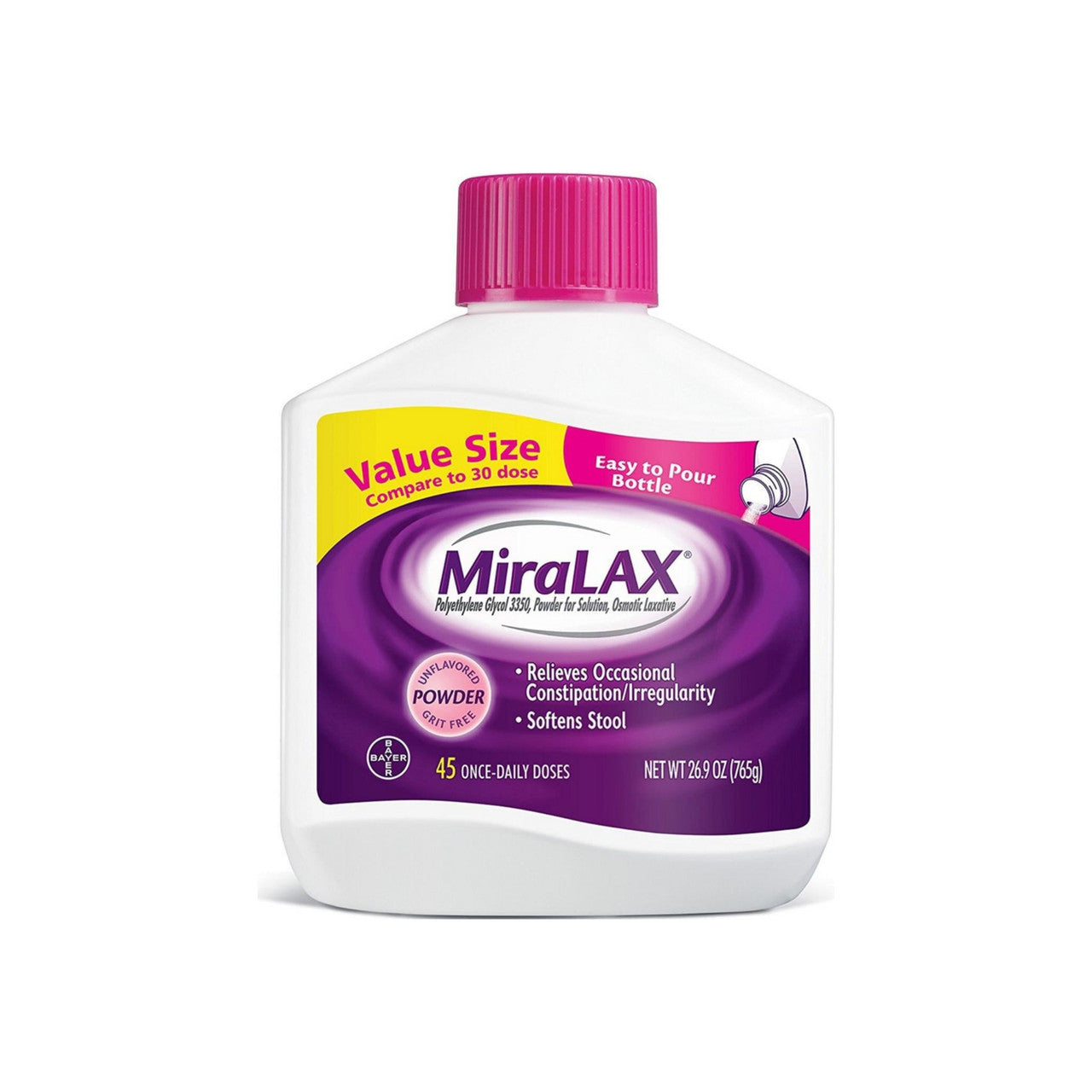 MiraLAX® 17 g Unflavored Laxative Powder, 26.9 oz