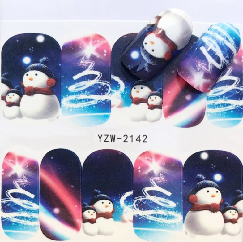 Christmas Water Transfer Nail Stickers
