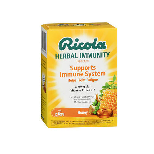 Ricola Herbal Immunity Honey Supplement Drops 24