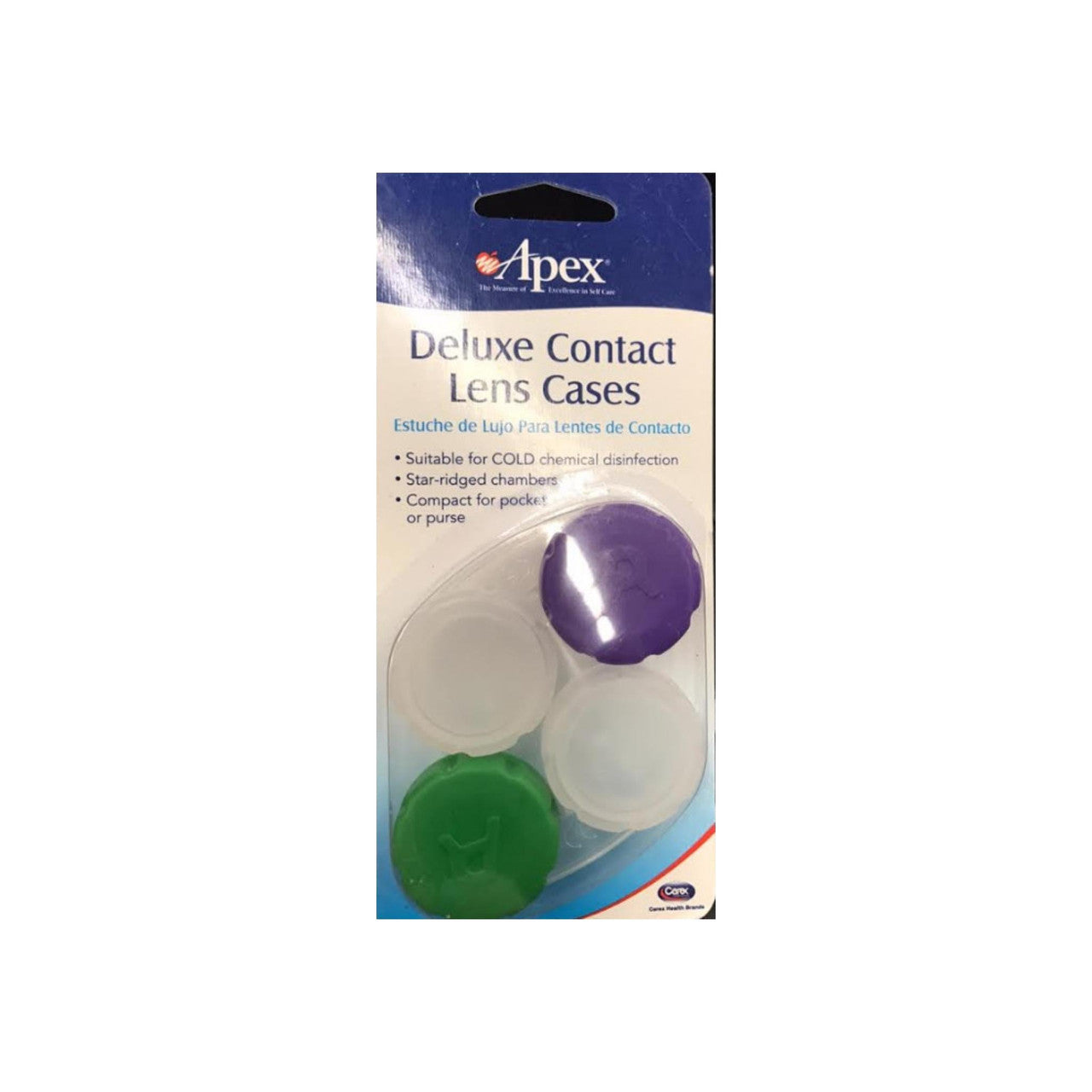 Apex Deluxe Contact Lens Case - Leak-Proof Storage for Soft Lenses