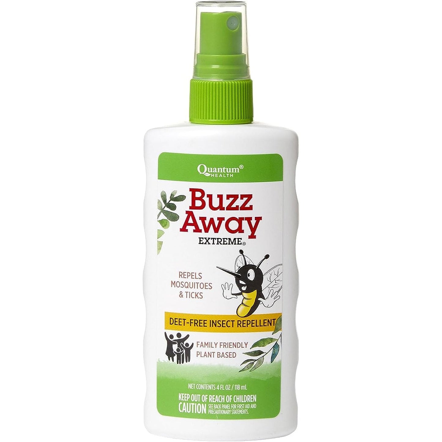 Quantum Health Buzz Away Extreme Natural Insect Repellent, 4 Fl Oz
