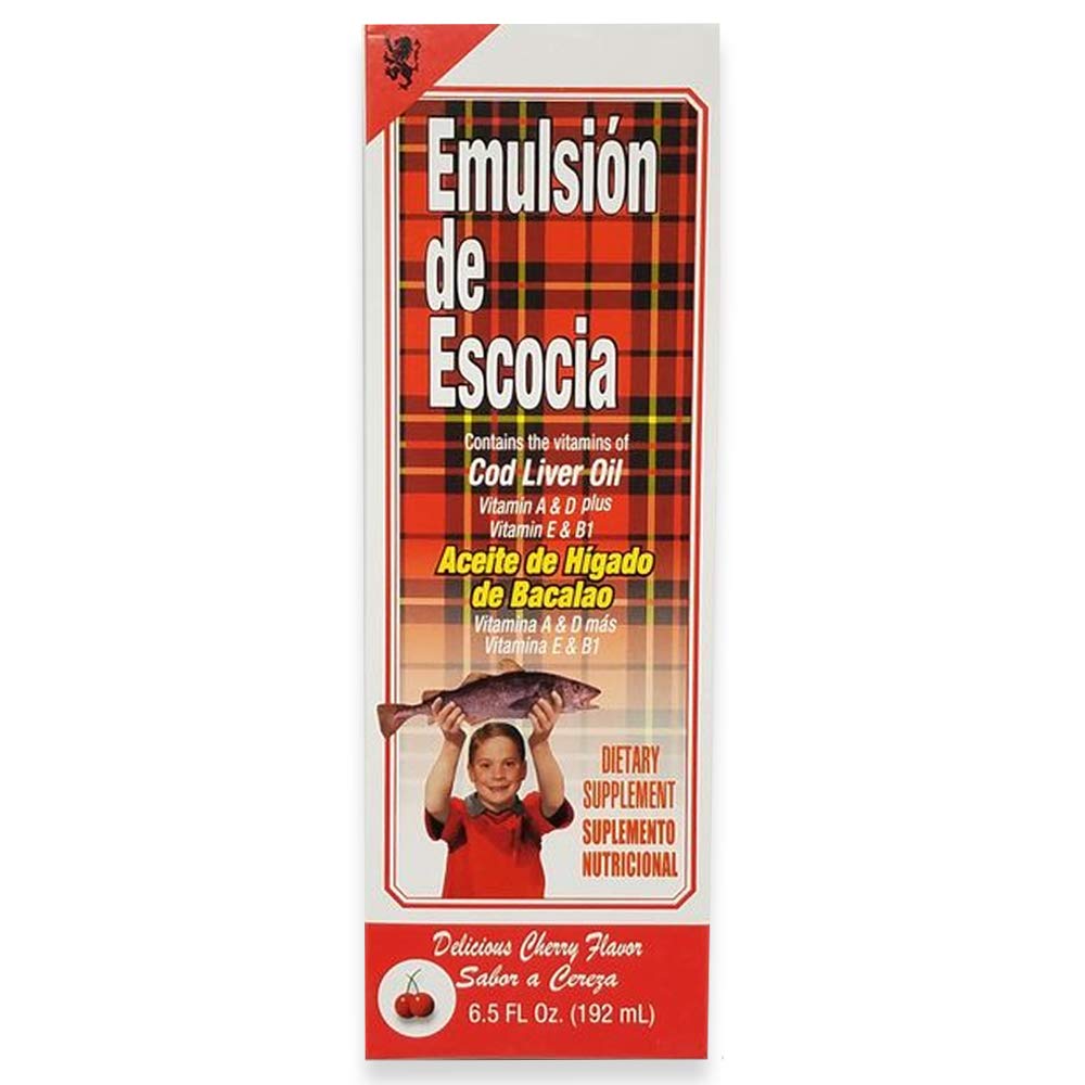Menper Emulsion De Escocia Cherry Flavor Cod Liver Oil 6.50 Oz