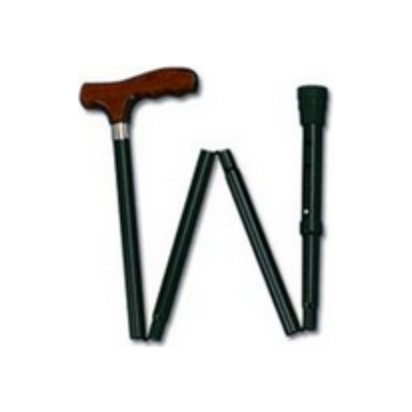 Carex Adjustable Folding Cane, Black [A773-00]