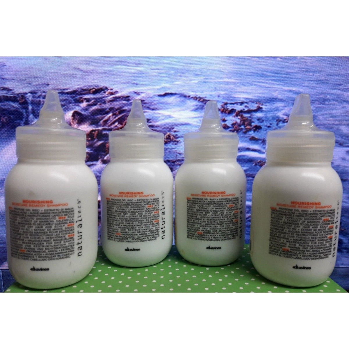 Davines Natural Tech Nourishing Shampoo 2.5 Fl Oz Lot Of 4 St#dv10