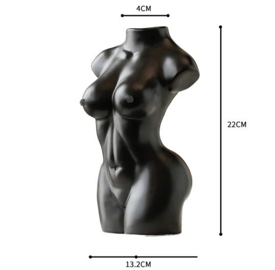 Creative Vase Ceramic Art Female Human Body Sculptured Ornaments