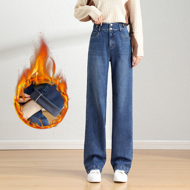 Straight Jeans Stretch Slimming Women