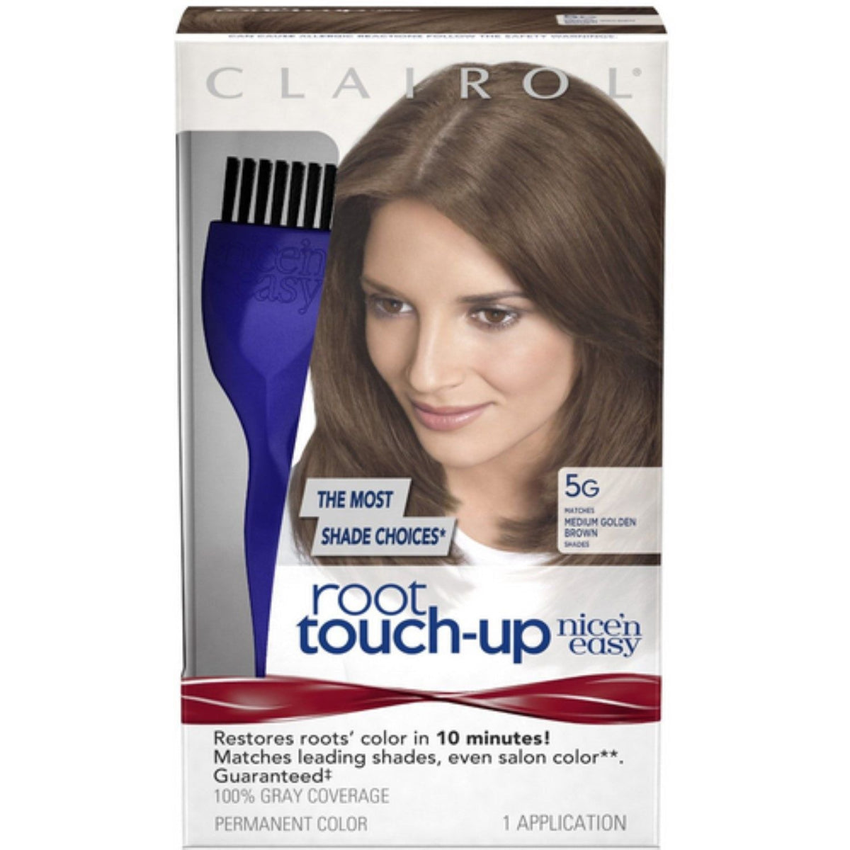 Nice N Easy Root Touch-Up Permanent Color, Matches Medium Golden Brown 5G