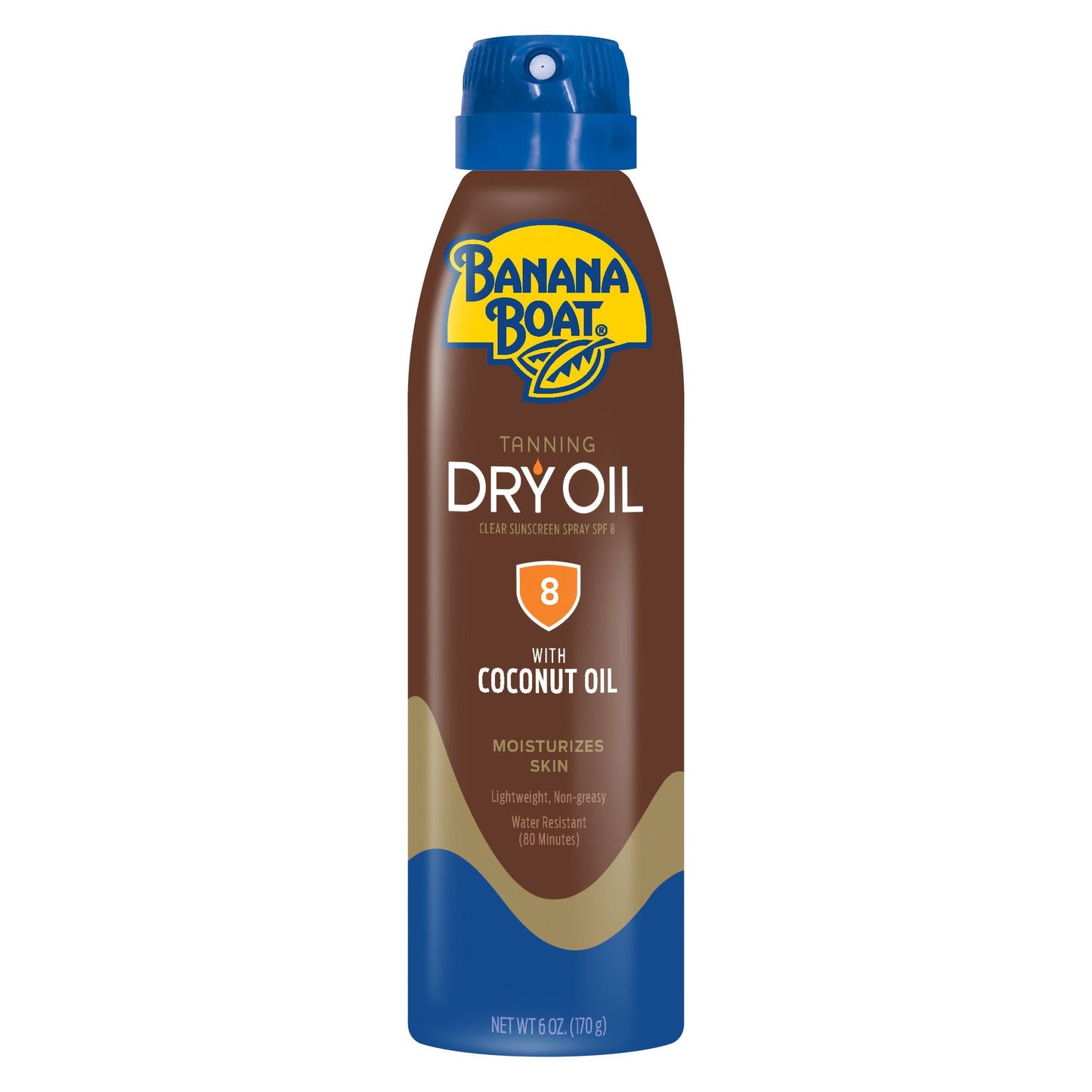 Banana Boat Ultramist Deep Tanning Dry Oil Clear Spray Sunscreen SPF 8 6 Oz