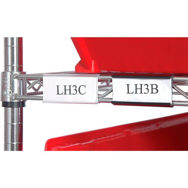 Quantum Storage Systems B3149318 45 In. Label Holder For 48 In. Shelf Clear