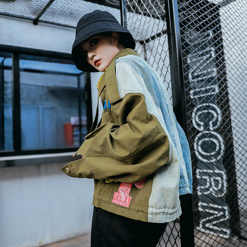 2023 Fall Short Denim Jacket with Stylish Design