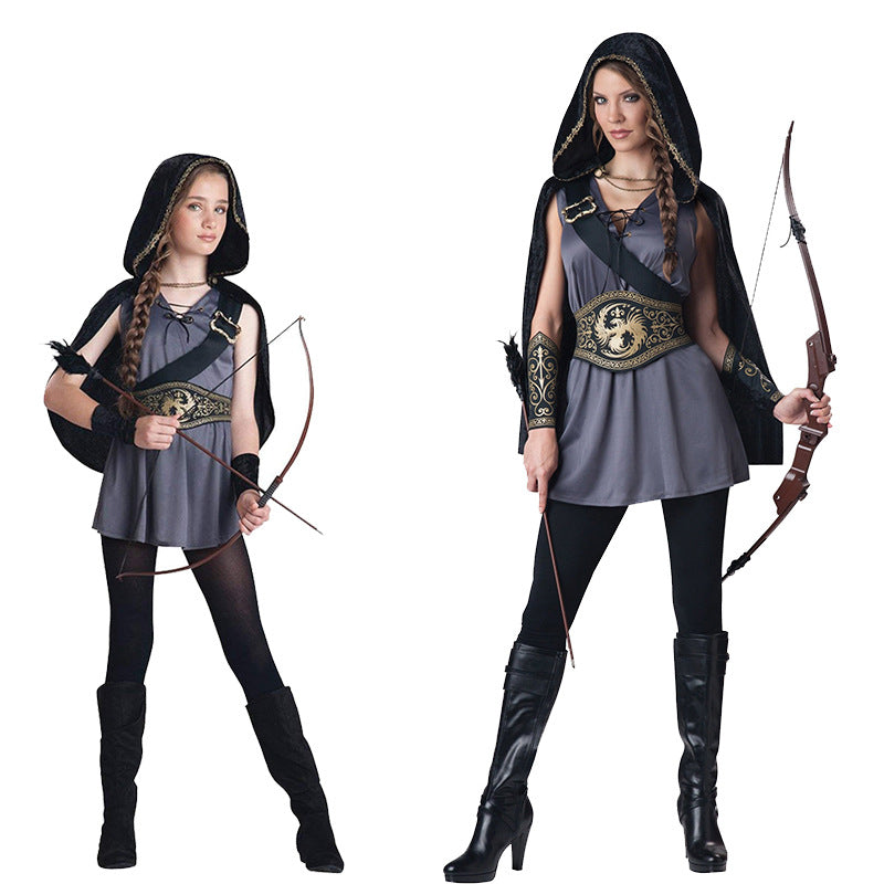 Halloween Cosplay Female Archer Costume Set
