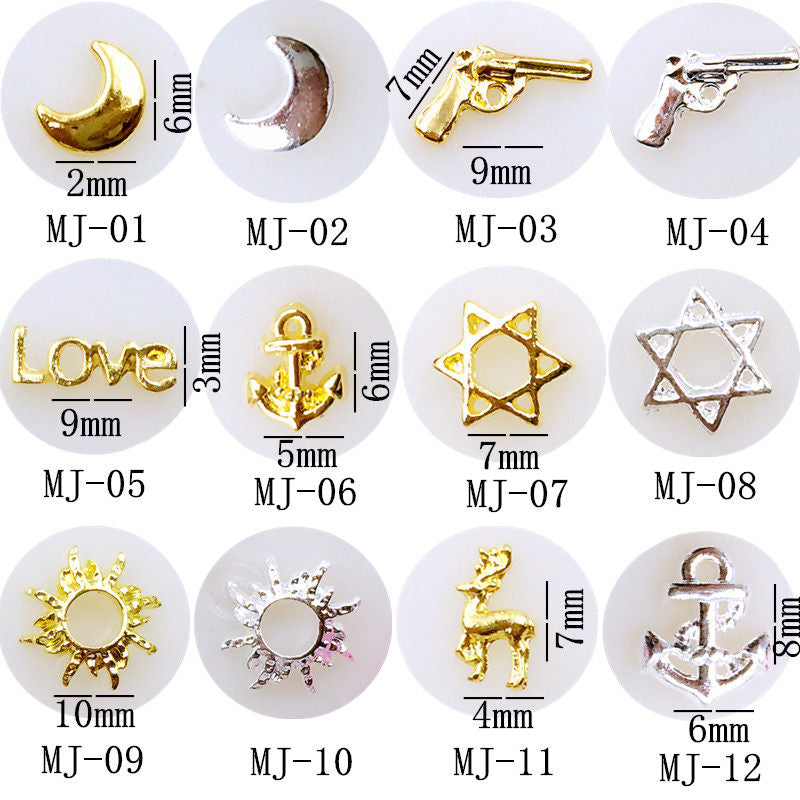 Nail Art Metal Accessories DIY Nail Stickers