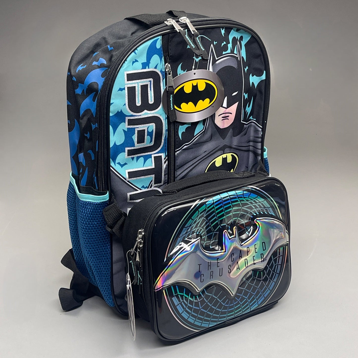 ACCESSORY INNOVATIONS Batman 10-PK Backpack & Lunch Bag Blue (New)