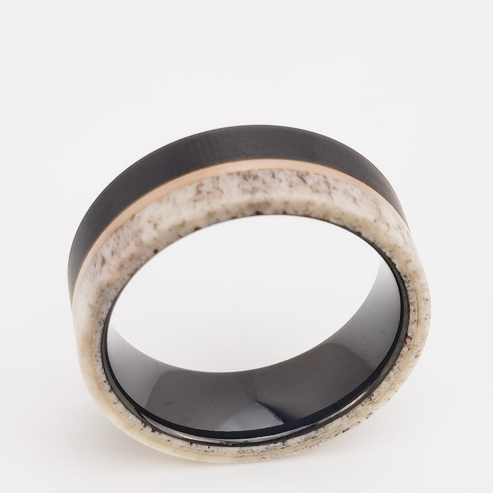 Men's Flat Tungsten Gold Ring