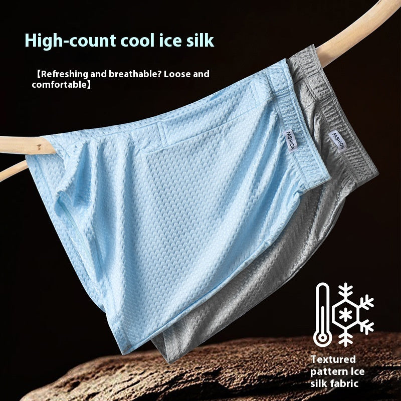 Ice Silk Arrow Pants Nylon Ice Silk Men's Boxers